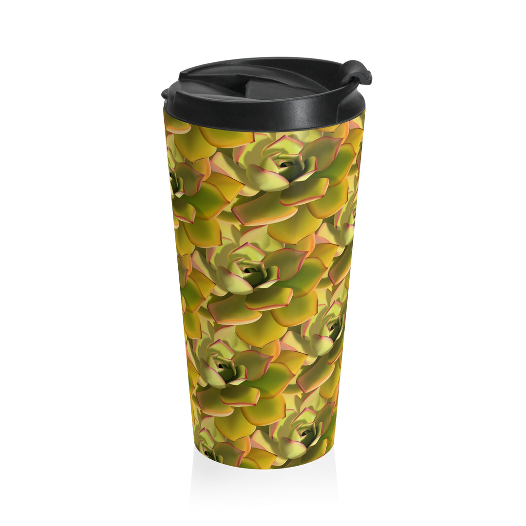 Succulent Pattern Tumbler | Vacuum Insulated Stainless Steel Cup for Hot Cold Drinks
