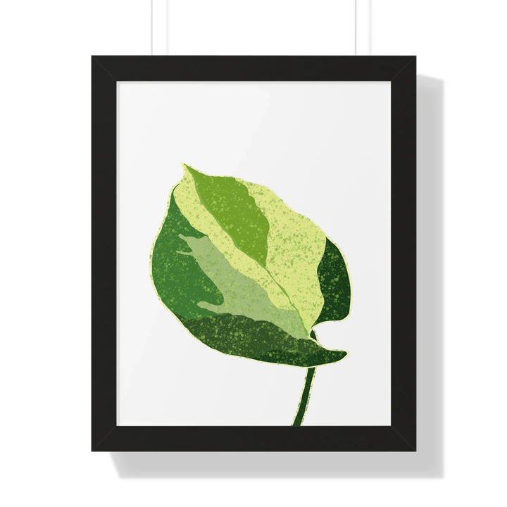 Manjula Pothos Print – Framed Wall Art With Heart Shaped Leaves & Matte Finish