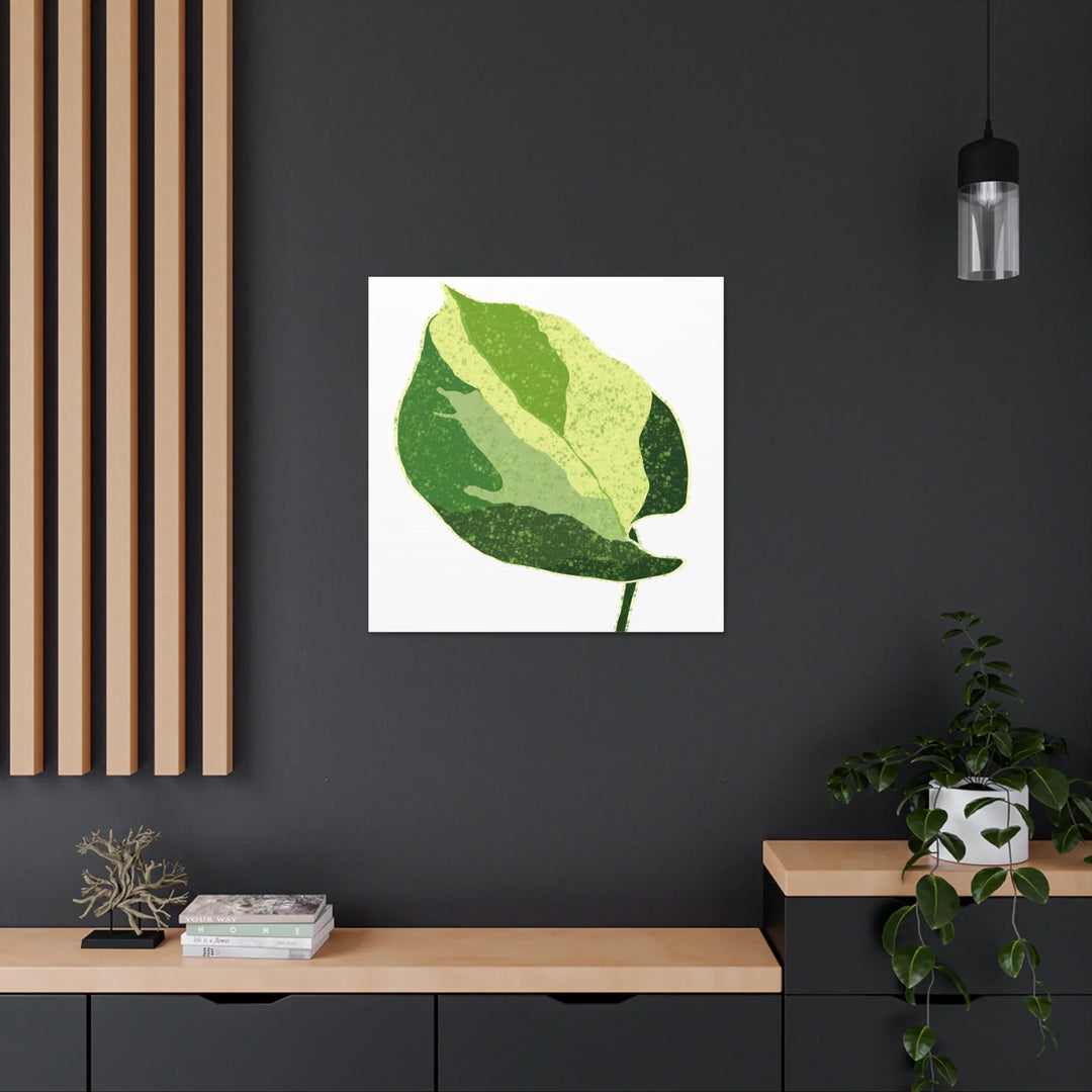 Pothos Canvas Print – Matte Finish Canvas Art Print With Durable Cotton Material - Laura Christine Photography & Design