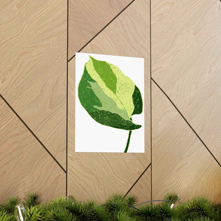 Pothos Wall Art – Botanical Poster on Museum Grade Paper | Indoor Plant Print Unframed