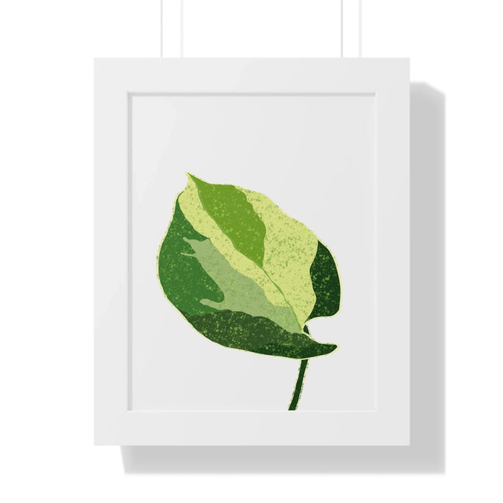 Manjula Pothos Print – Framed Wall Art With Heart Shaped Leaves & Matte Finish