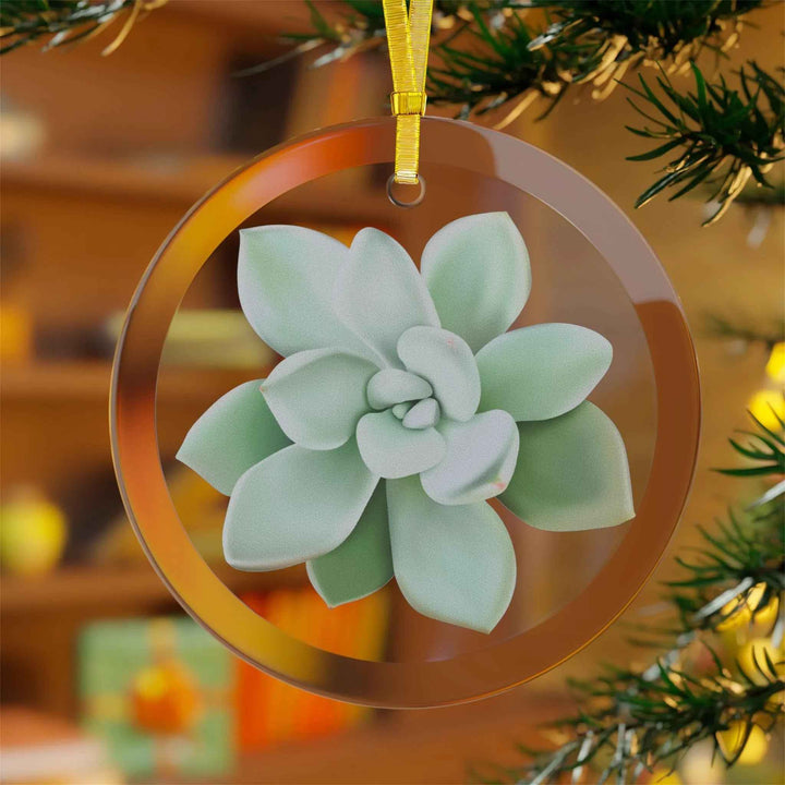 POS Pachyveria Glass Ornament