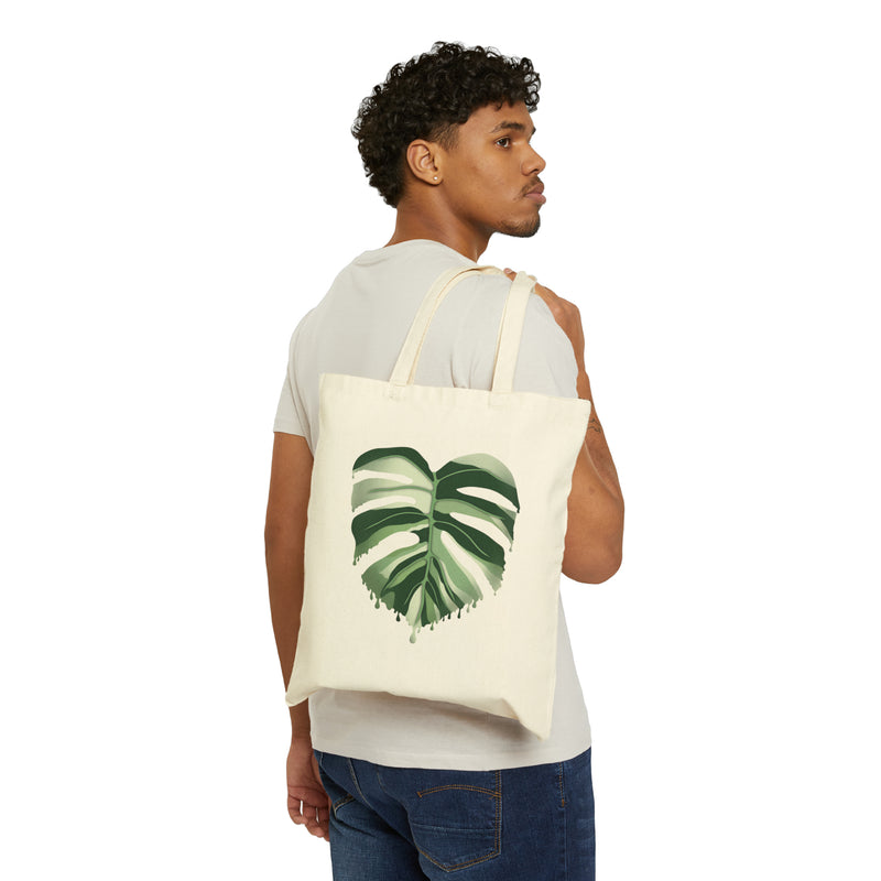 Melting Monstera Albo - Tote Bag