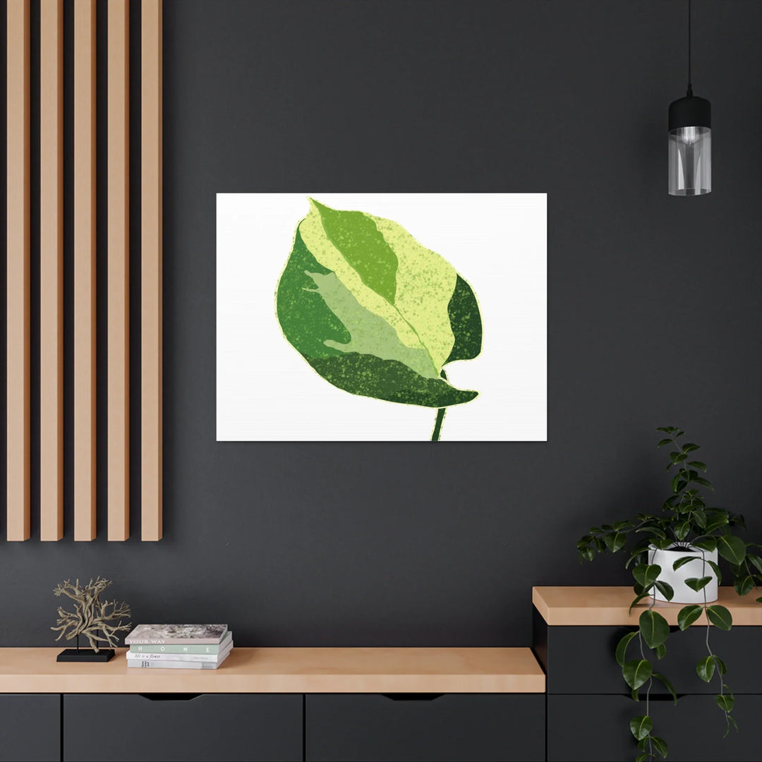Pothos Canvas Print – Matte Finish Canvas Art Print With Durable Cotton Material - Laura Christine Photography & Design