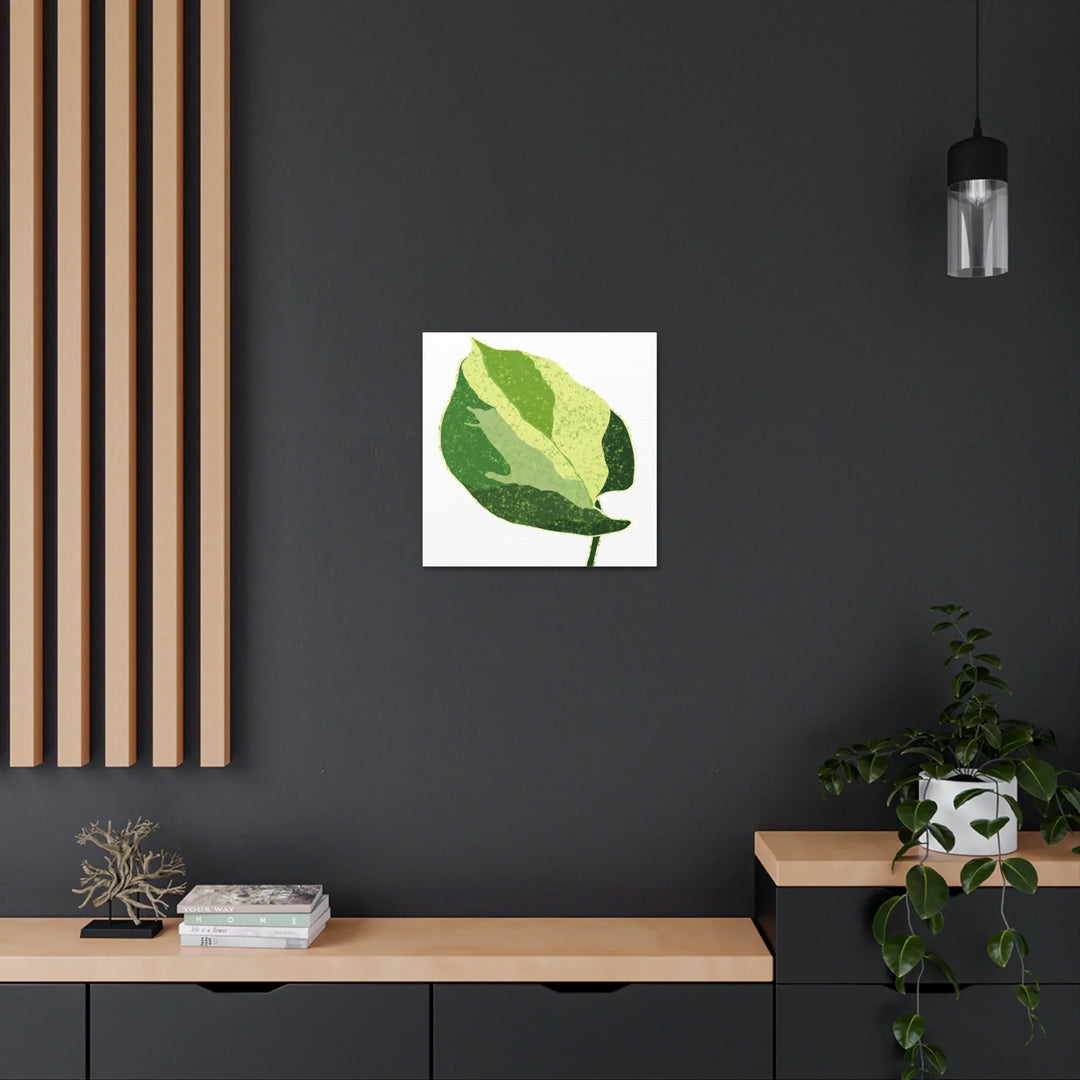 Pothos Canvas Print – Matte Finish Canvas Art Print With Durable Cotton Material - Laura Christine Photography & Design