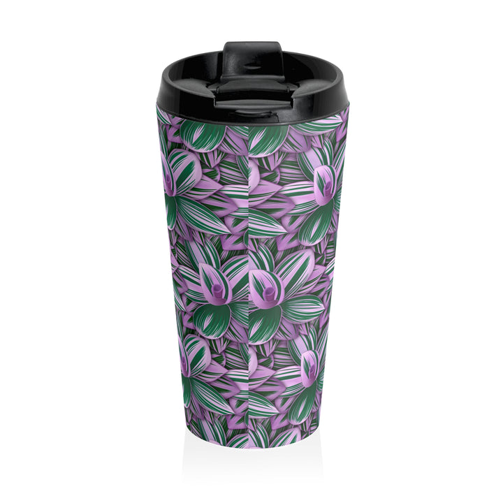 Tradescantia Nanouk Tumbler – Insulated Travel Mug With Variegated Foliage Print