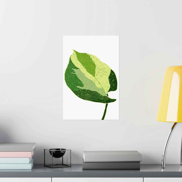 Pothos Wall Art – Botanical Poster on Museum Grade Paper | Indoor Plant Print Unframed