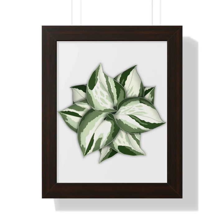 Manjula Pothos Print Framed Wall Art – Botanical Poster With Heart Shaped Leaves