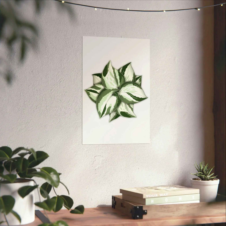 Manjula Pothos Print – Botanical Wall Art | Green Leaf Wall Decor | Unframed