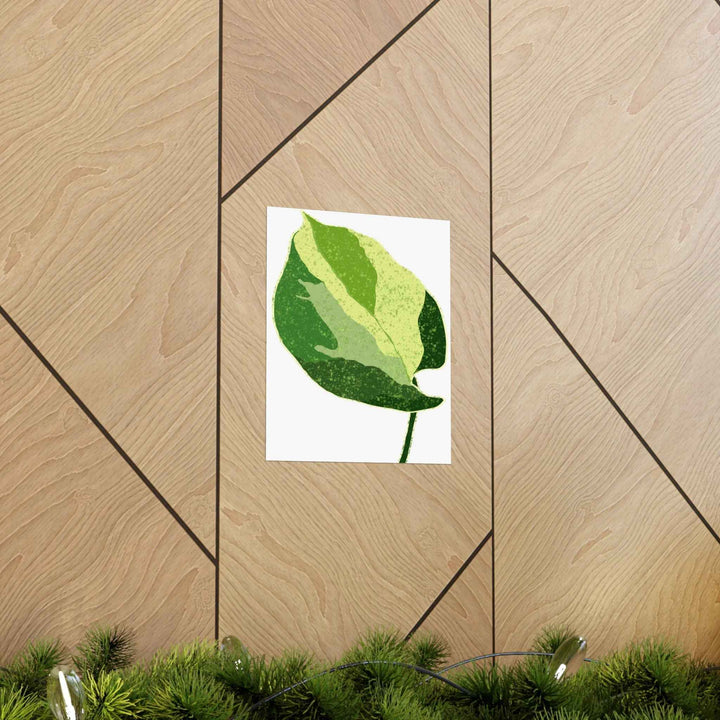 Pothos Wall Art – Botanical Poster on Museum Grade Paper | Indoor Plant Print Unframed