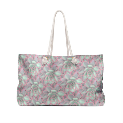 Echeveria Violet Queen Succulent Weekender Bag - All Over Print