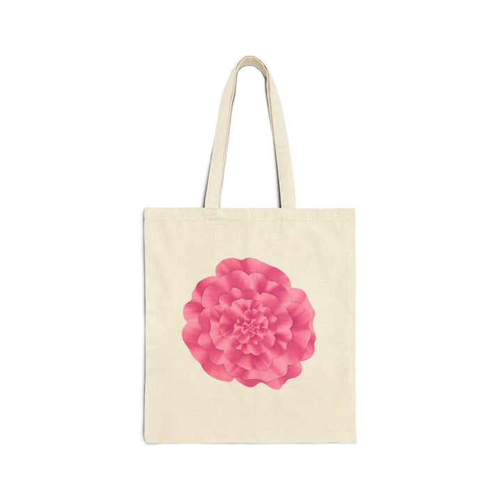 Peony Flower Tote – Organic Cotton Shopping Bag With 20 Inch Handles