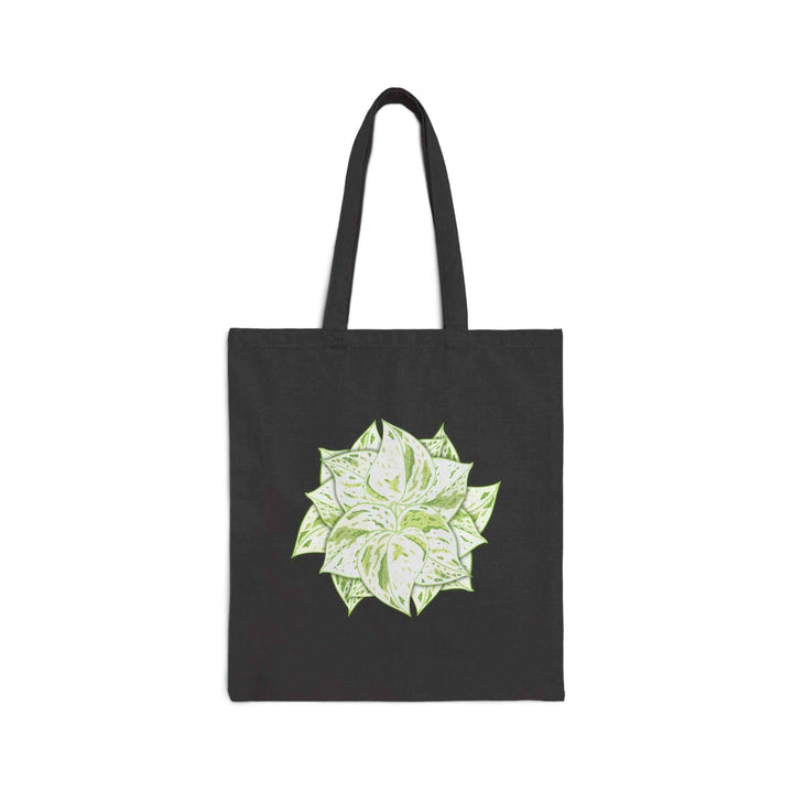 Cotton Tote Bag – Snow Queen White Foliage Design | Durable Canvas, 20 Inch Handles