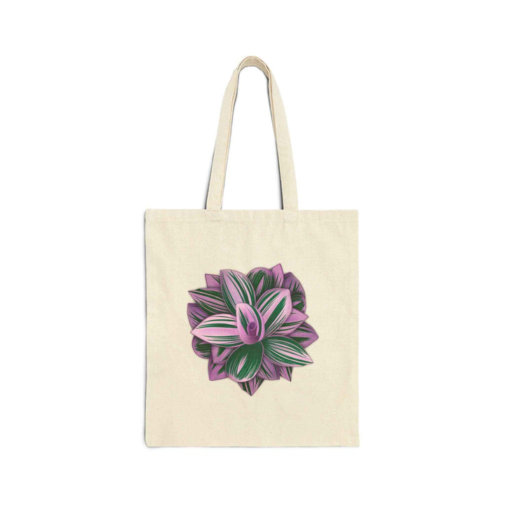 Cotton Tote Bag – Colorful Tradescantia Nanouk Design | 15x16 Inch Canvas