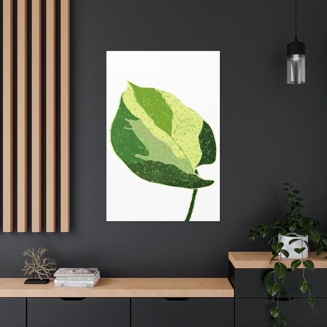 Pothos Canvas Print – Matte Finish Canvas Art Print With Durable Cotton Material - Laura Christine Photography & Design