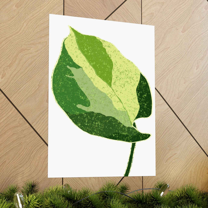 Pothos Wall Art – Botanical Poster on Museum Grade Paper | Indoor Plant Print Unframed