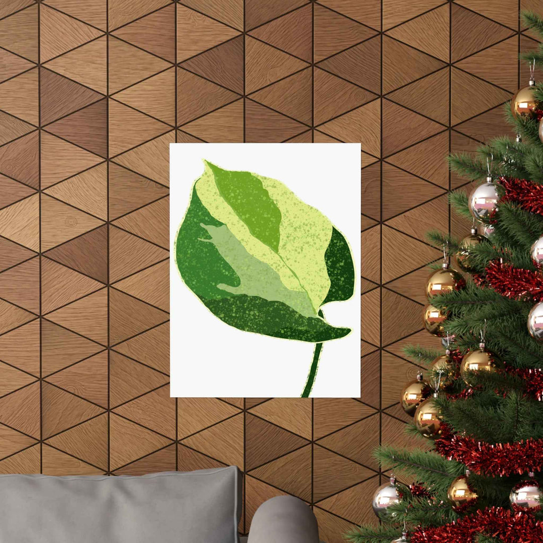 Pothos Wall Art – Botanical Poster on Museum Grade Paper | Indoor Plant Print Unframed