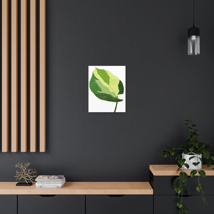 Pothos Canvas Print – Matte Finish Canvas Art Print With Durable Cotton Material - Laura Christine Photography & Design