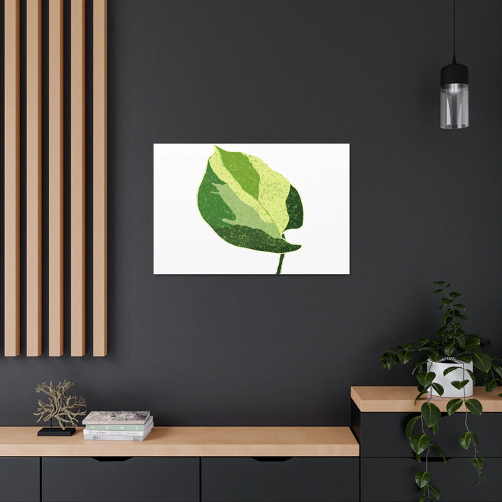 Pothos Canvas Print – Matte Finish Canvas Art Print With Durable Cotton Material - Laura Christine Photography & Design