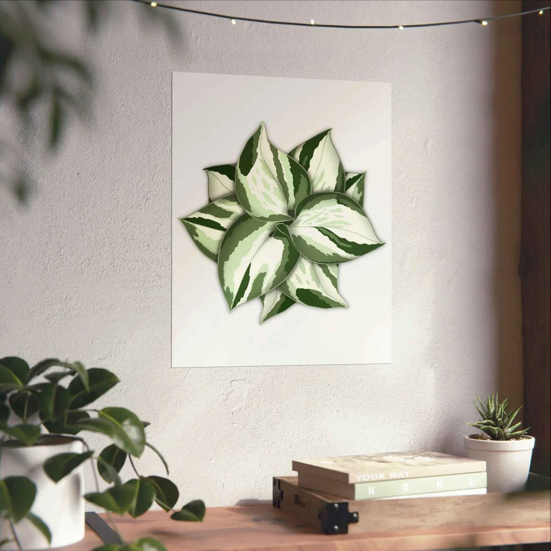 Manjula Pothos Print – Botanical Wall Art | Green Leaf Wall Decor | Unframed