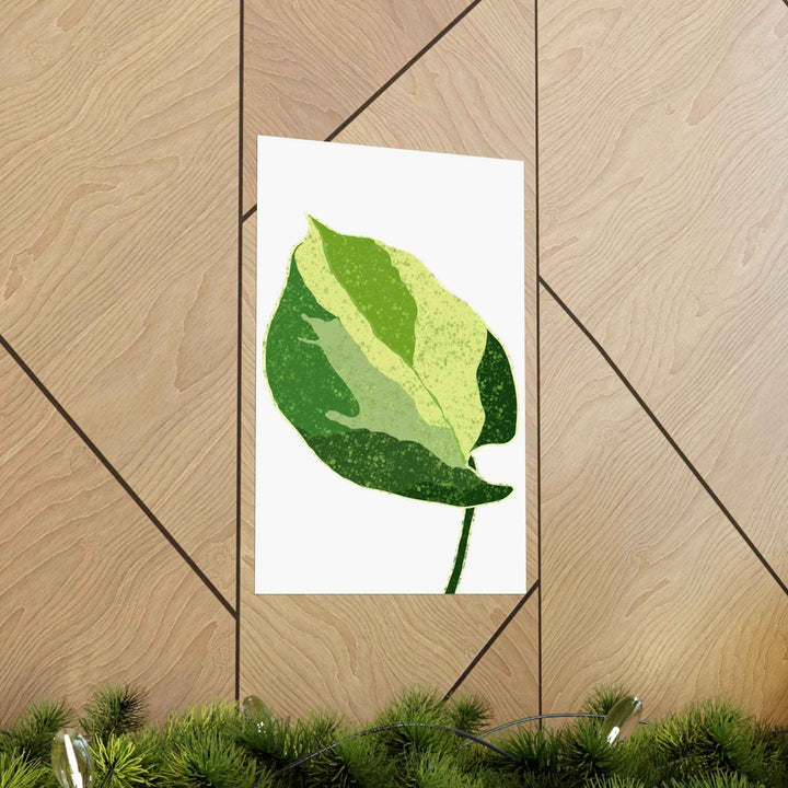 Pothos Wall Art – Botanical Poster on Museum Grade Paper | Indoor Plant Print Unframed