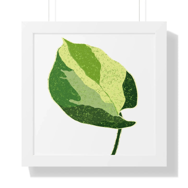 Manjula Pothos Print – Framed Wall Art With Heart Shaped Leaves & Matte Finish