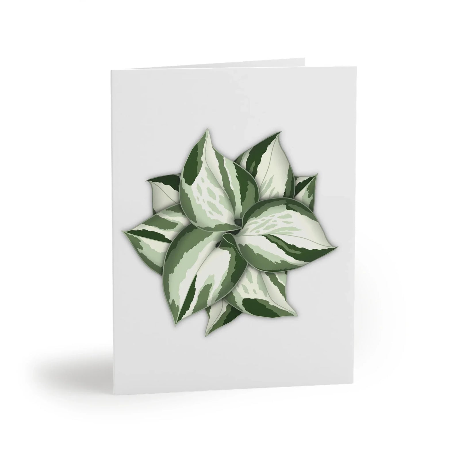Manjula Pothos Card – Botanical Greeting Cards With Heart Leaf Design & Envelopes Included - Laura Christine Photography & Design