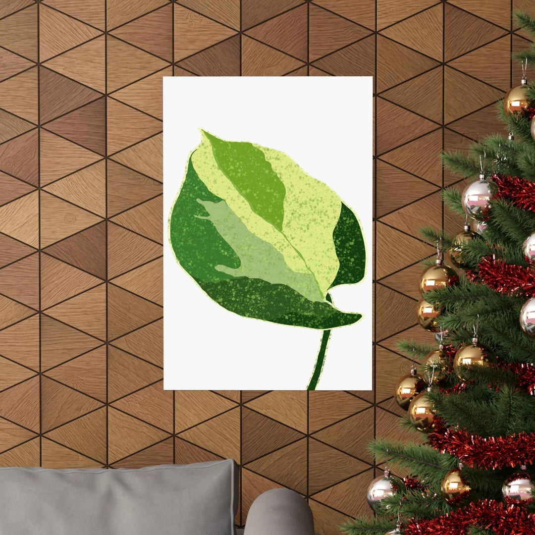 Pothos Wall Art – Botanical Poster on Museum Grade Paper | Indoor Plant Print Unframed