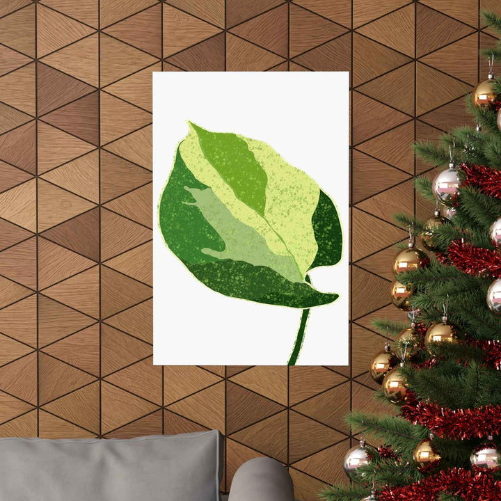 Pothos Wall Art – Botanical Poster on Museum Grade Paper | Indoor Plant Print Unframed