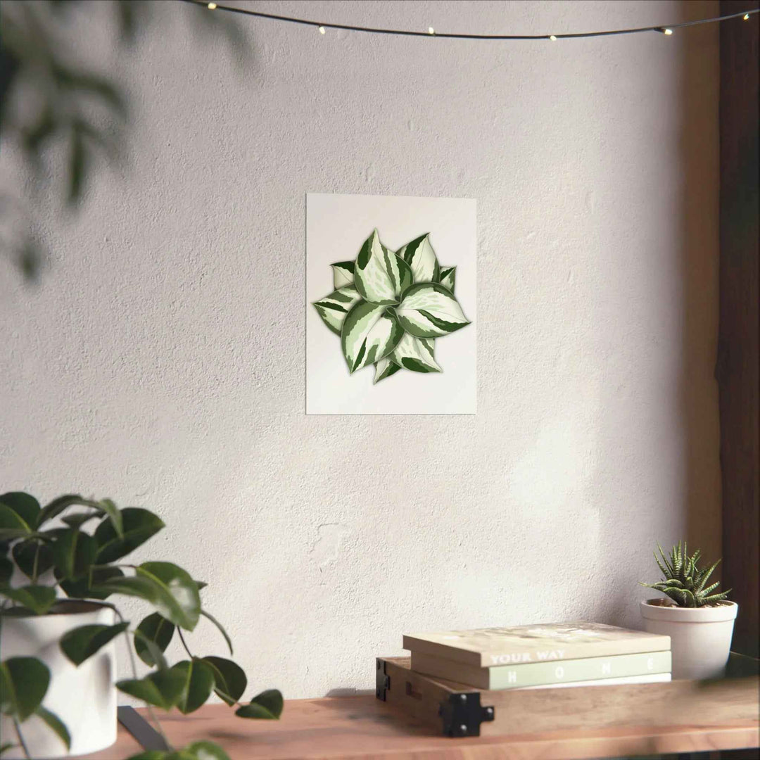 Manjula Pothos Print – Botanical Wall Art | Green Leaf Wall Decor | Unframed