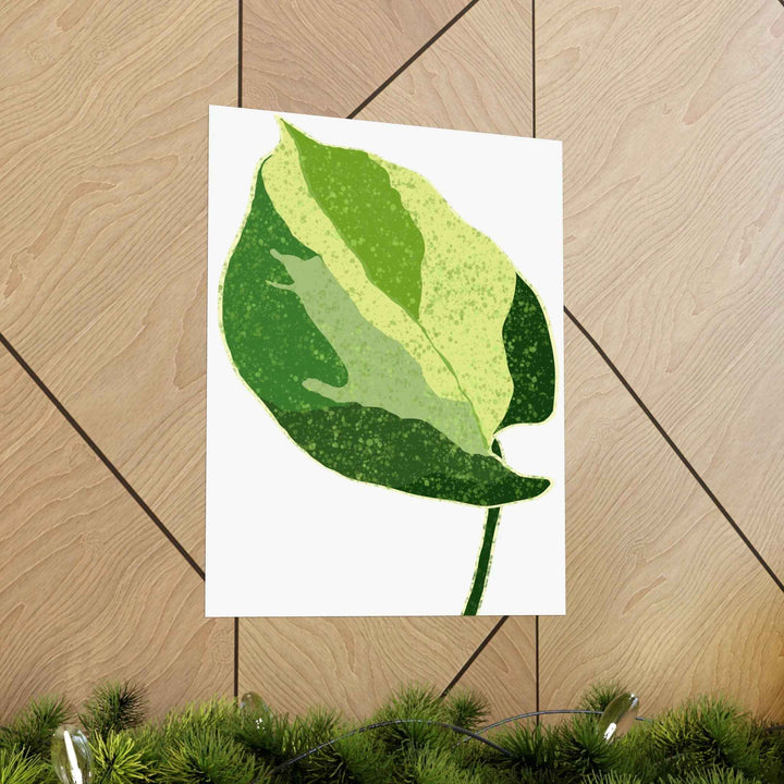 Pothos Wall Art – Botanical Poster on Museum Grade Paper | Indoor Plant Print Unframed