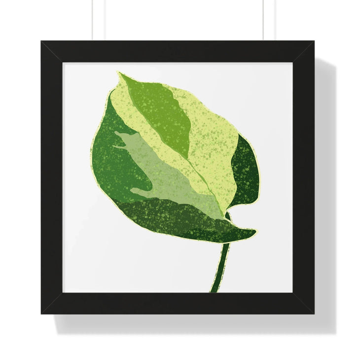Manjula Pothos Print – Framed Wall Art With Heart Shaped Leaves & Matte Finish