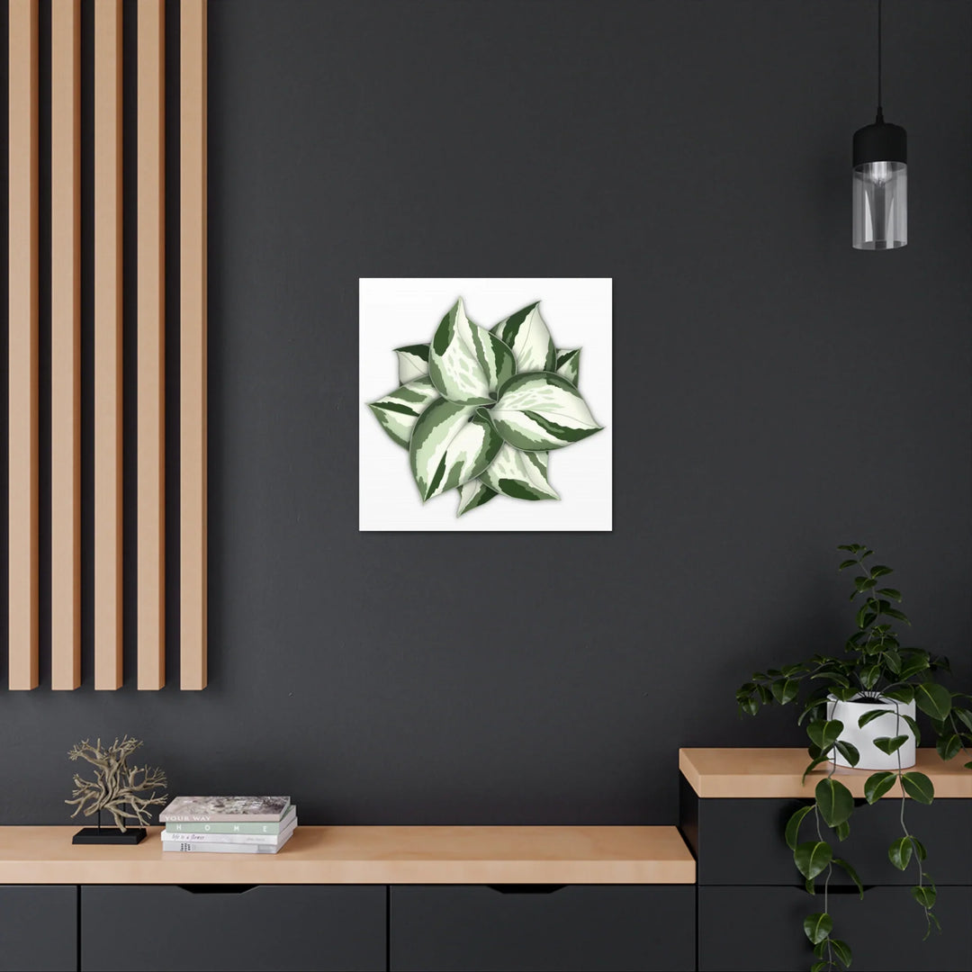 Manjula Pothos Canvas | Botanical Canvas Print - Indoor Plant Print Wall Art - Laura Christine Photography & Design
