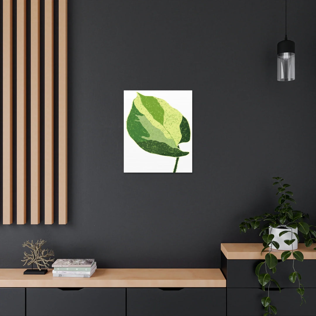 Pothos Canvas Print – Matte Finish Canvas Art Print With Durable Cotton Material - Laura Christine Photography & Design