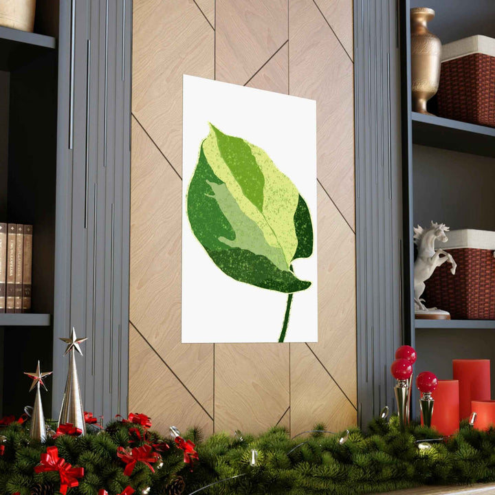 Pothos Wall Art – Botanical Poster on Museum Grade Paper | Indoor Plant Print Unframed