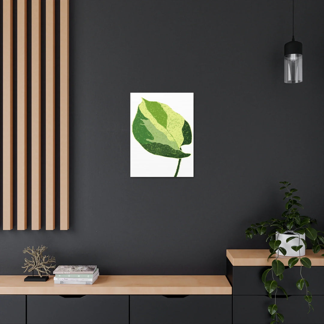 Pothos Canvas Print – Matte Finish Canvas Art Print With Durable Cotton Material - Laura Christine Photography & Design