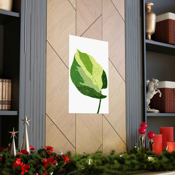 Pothos Wall Art – Botanical Poster on Museum Grade Paper | Indoor Plant Print Unframed