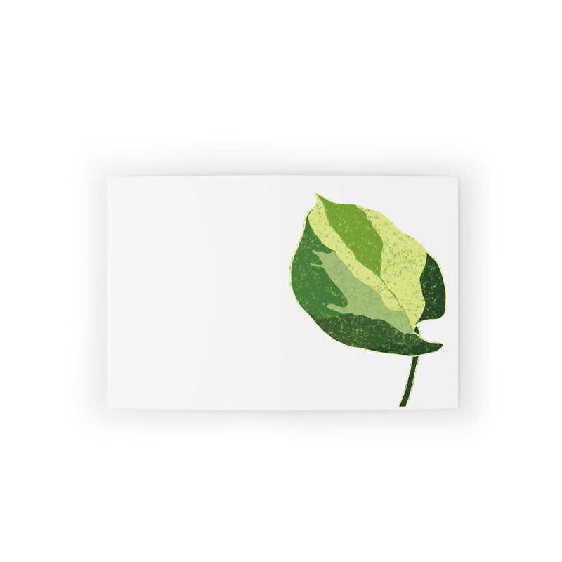 Tarjeta de felicitación Manjula Pothos (en blanco)