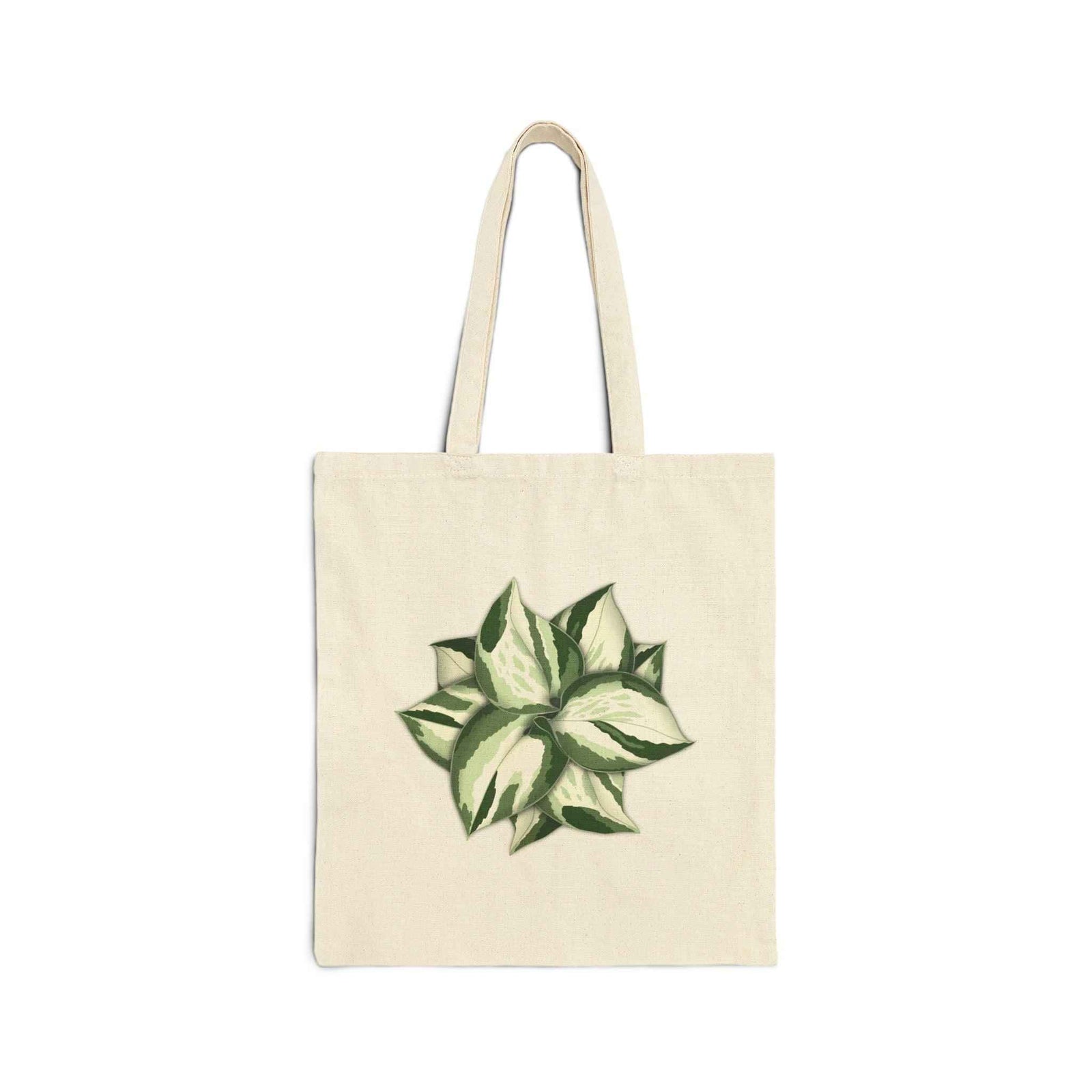 Pothos Tote Bag – Organic Cotton Shopping Tote With Heart Shaped Leaf Design