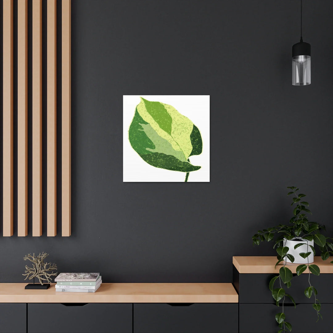 Pothos Canvas Print – Matte Finish Canvas Art Print With Durable Cotton Material - Laura Christine Photography & Design