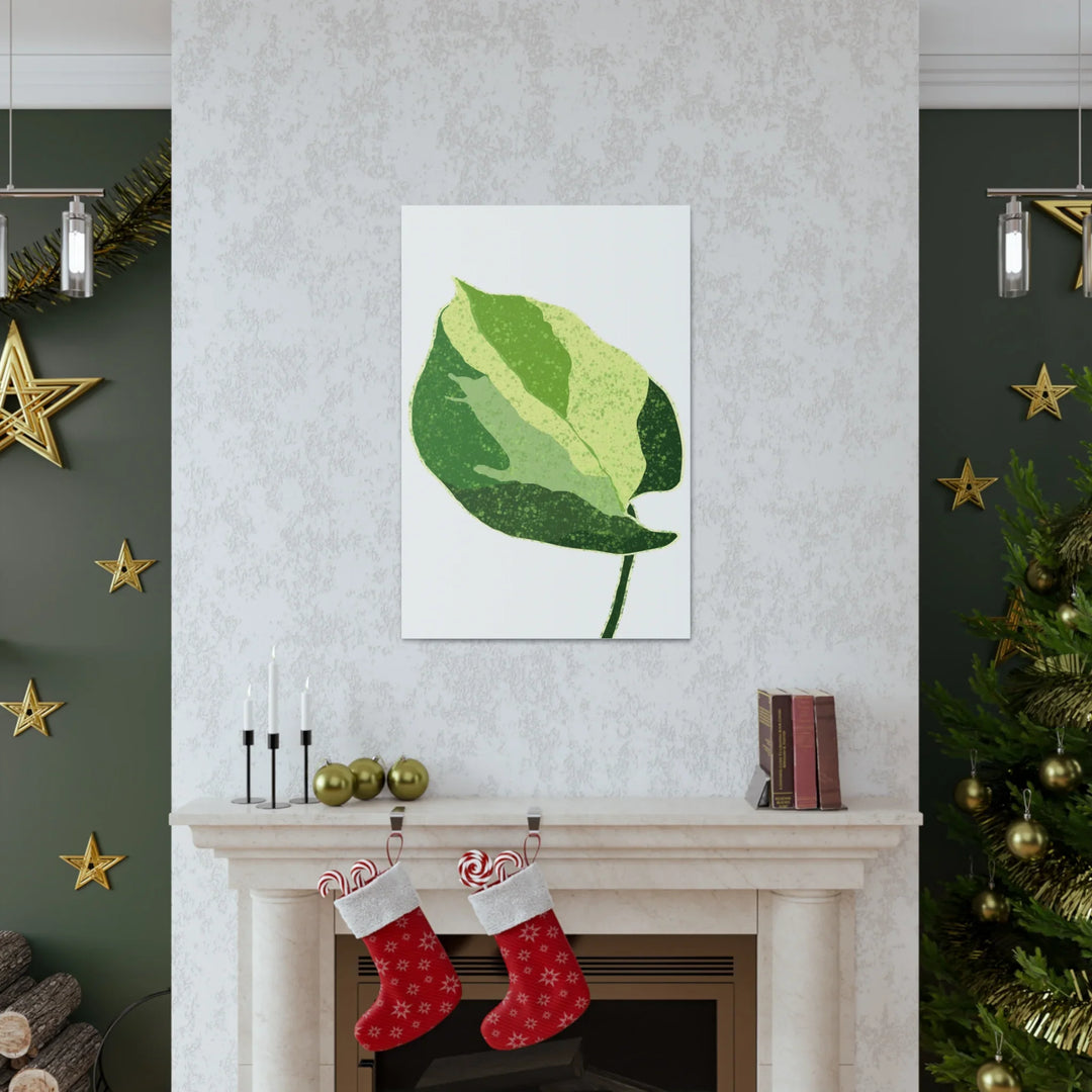 Pothos Canvas Print – Matte Finish Canvas Art Print With Durable Cotton Material - Laura Christine Photography & Design