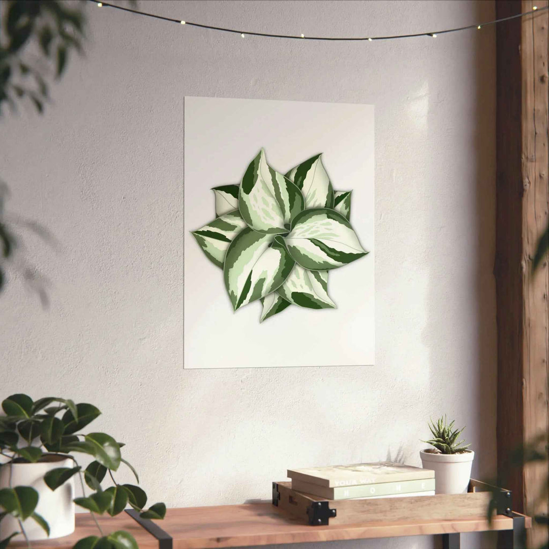 Manjula Pothos Print – Botanical Wall Art | Green Leaf Wall Decor | Unframed