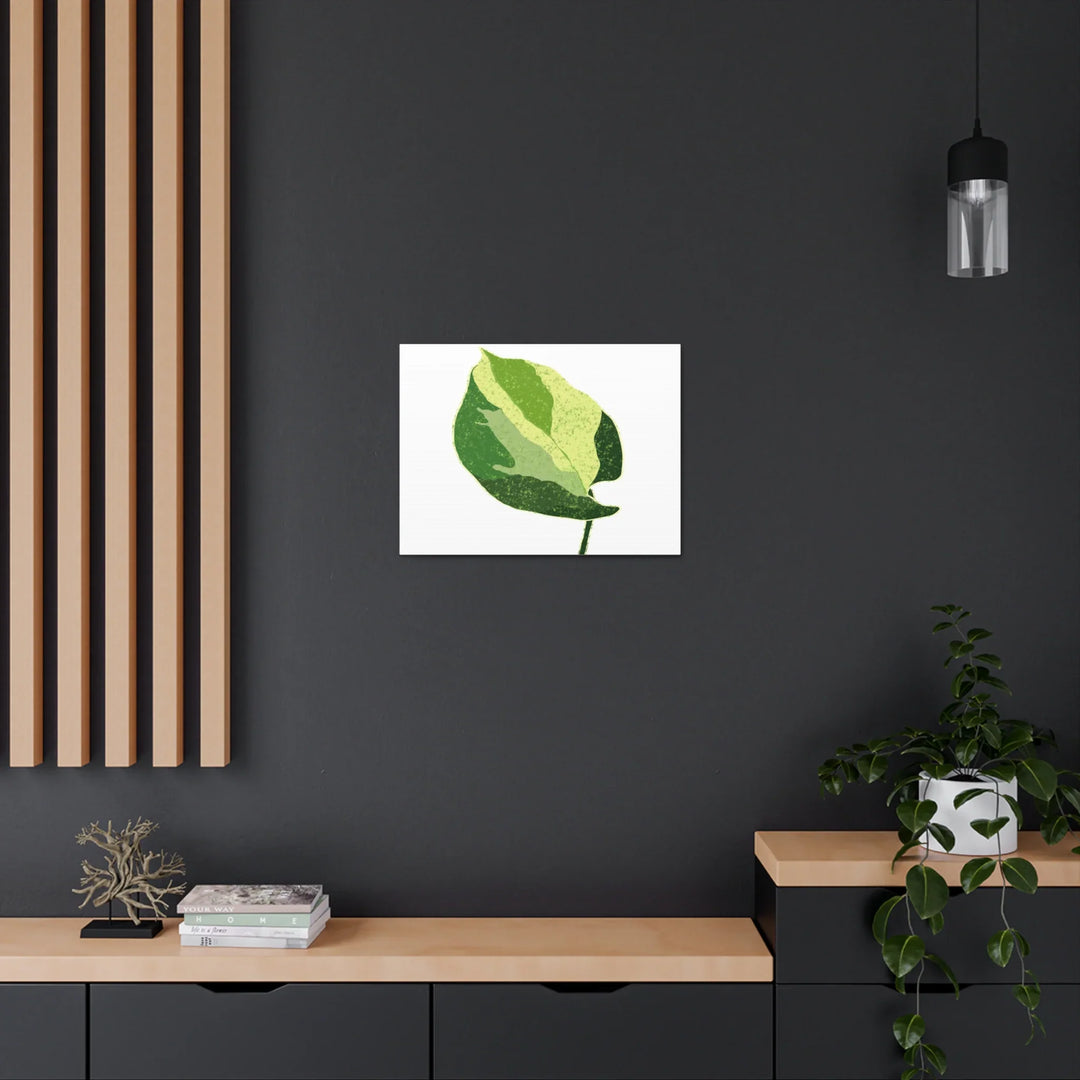 Pothos Canvas Print – Matte Finish Canvas Art Print With Durable Cotton Material - Laura Christine Photography & Design