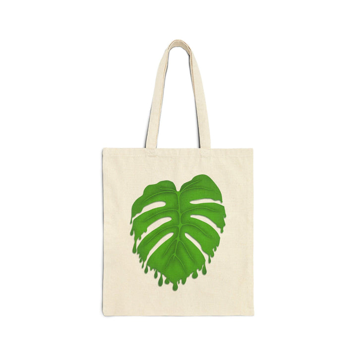 Cotton Tote Bag - Large Canvas Shopping Bag With Plant Print | Durable Reusable Tote