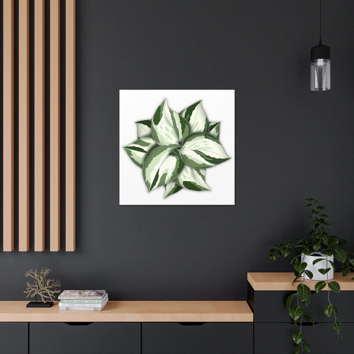 Manjula Pothos Canvas | Botanical Canvas Print - Indoor Plant Print Wall Art - Laura Christine Photography & Design