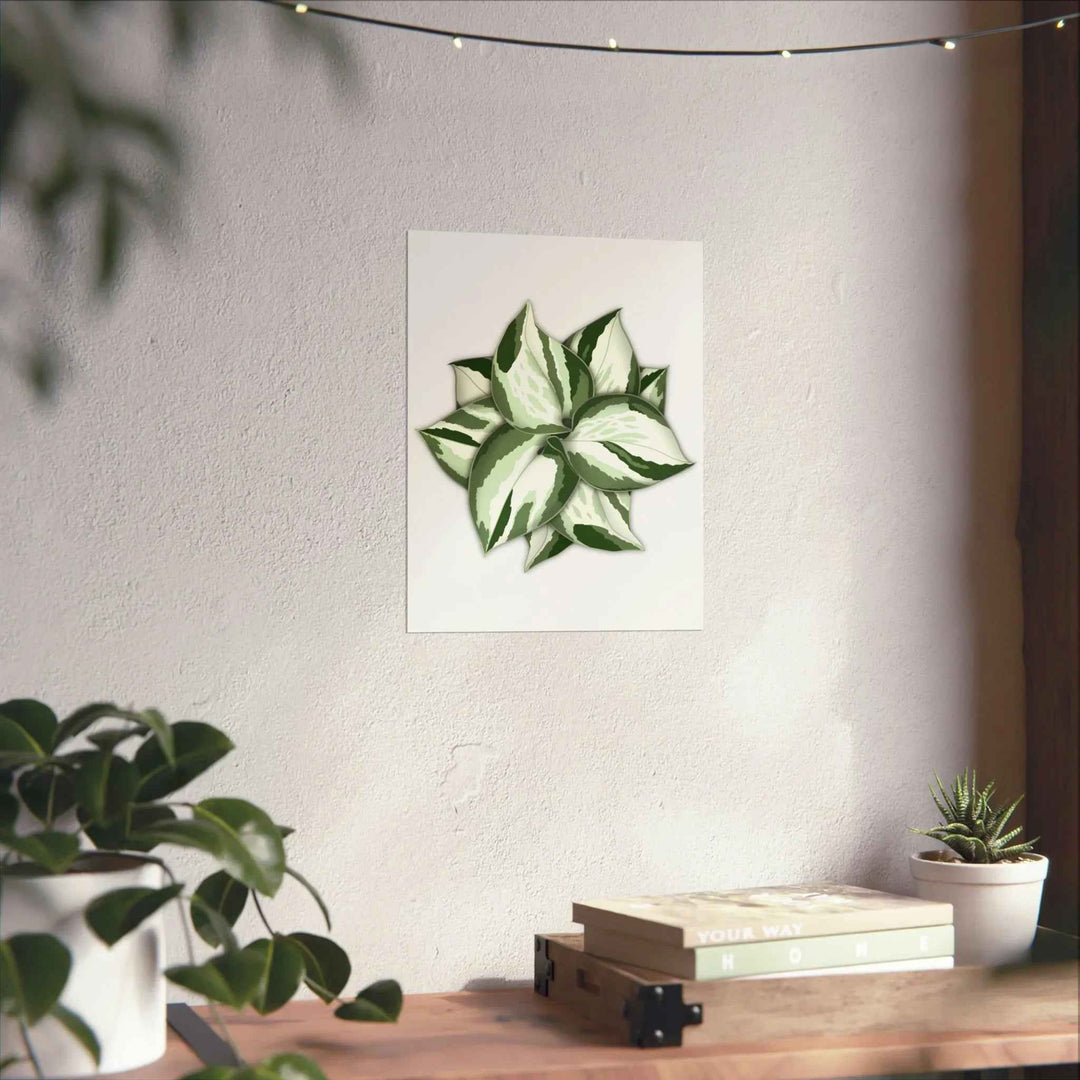 Manjula Pothos Print – Botanical Wall Art | Green Leaf Wall Decor | Unframed