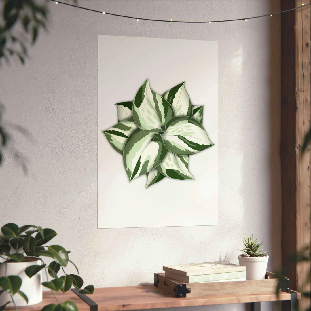 Manjula Pothos Print – Botanical Wall Art | Green Leaf Wall Decor | Unframed