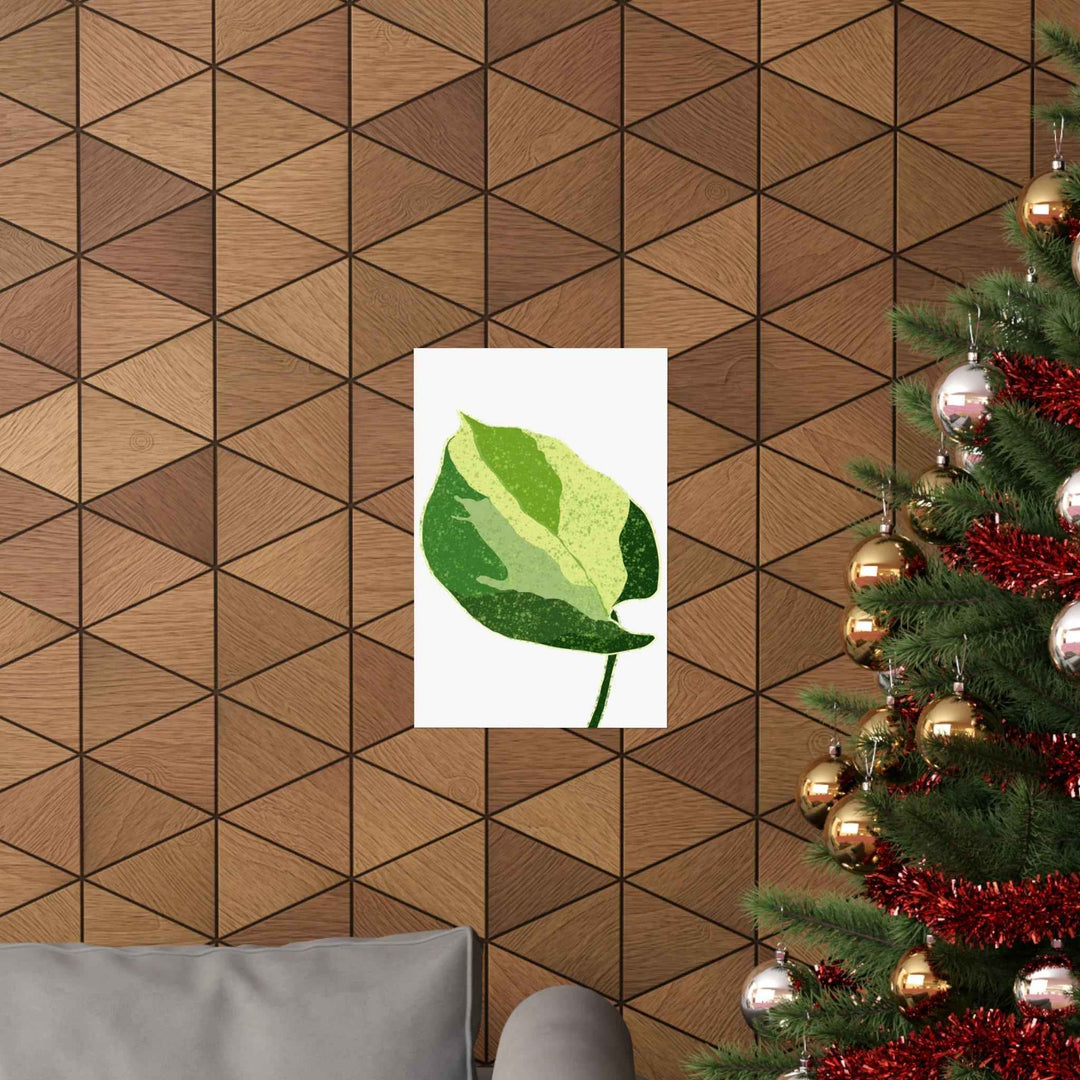 Pothos Wall Art – Botanical Poster on Museum Grade Paper | Indoor Plant Print Unframed
