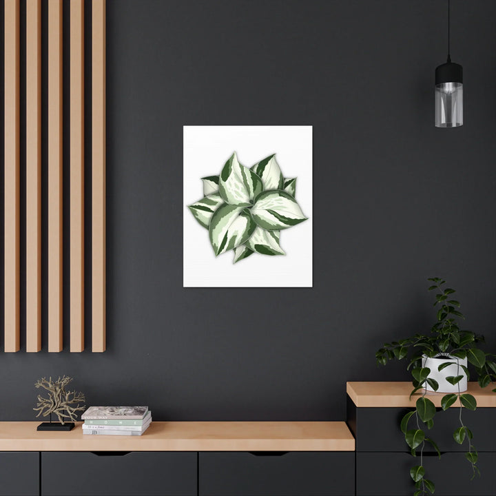 Manjula Pothos Canvas | Botanical Canvas Print - Indoor Plant Print Wall Art - Laura Christine Photography & Design