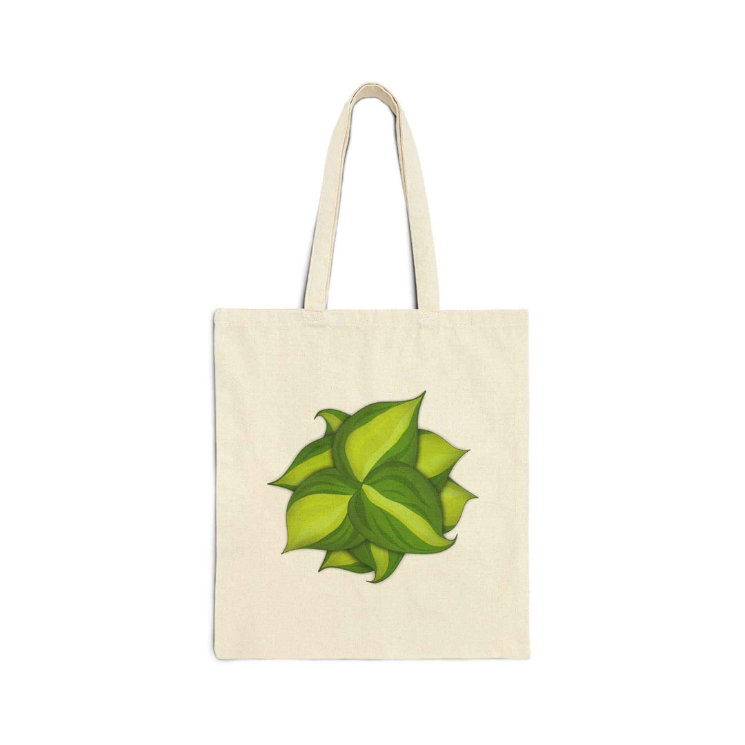Philodendron Brasil Tote – Organic Cotton Shopping Bag With Bold Botanical Print